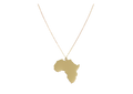 Länderrahmen-Halskette-Gold [Afrika]