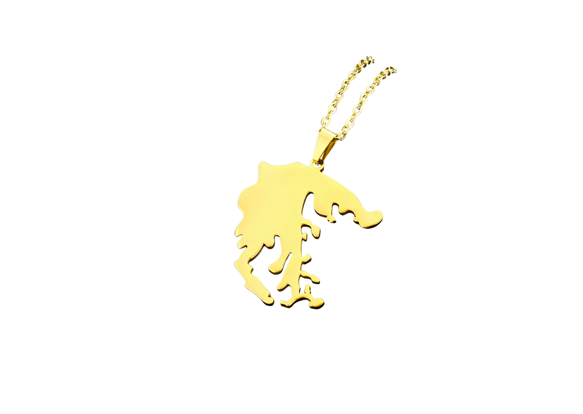 Länderrahmen-Halskette-Gold [Griechenland]